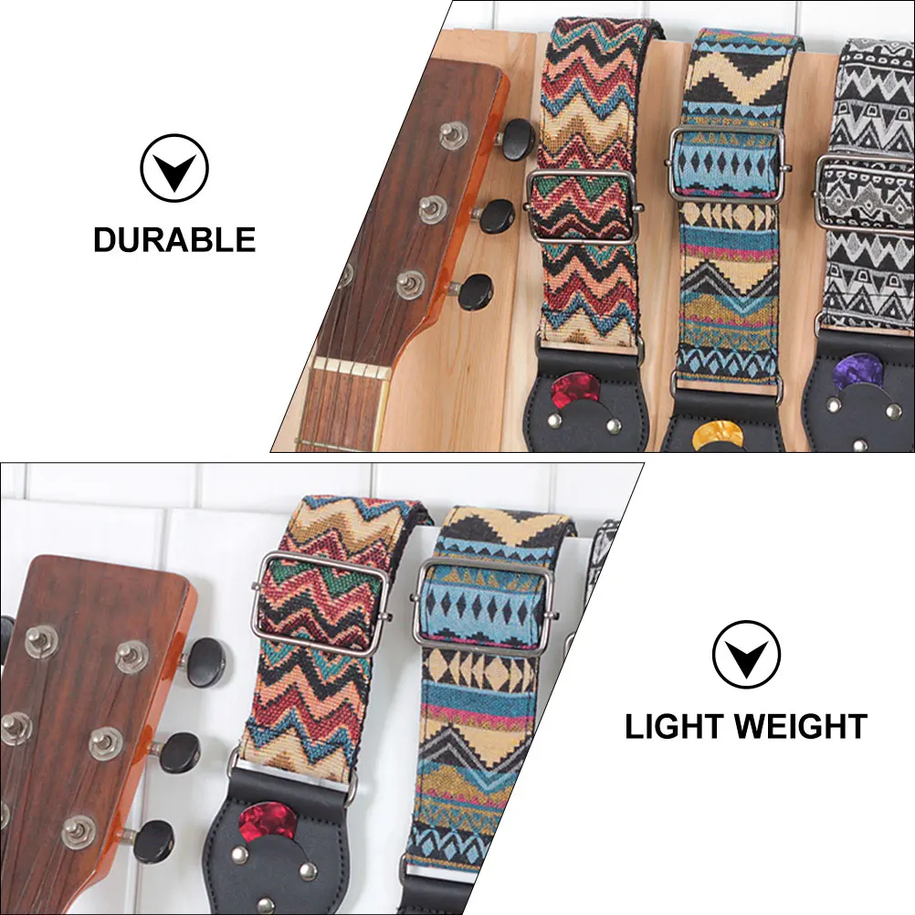 

Guitar Strap Durable Portable Lightweight Easy to Clean Suitable for Electric Guitars Classical Guitars Guitar Supply Instrument