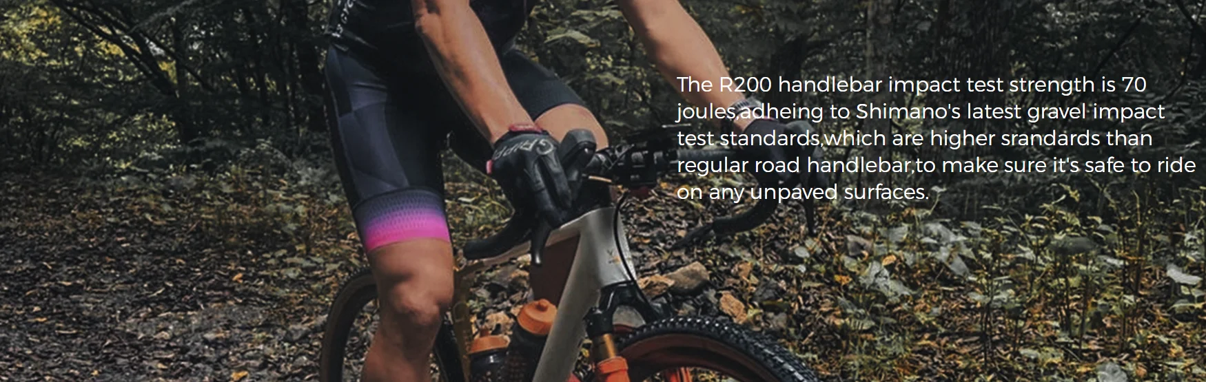 EXS R200 R205 Leichter Straßen- und Gravel-Lenker aus Vollcarbon – Detail 8