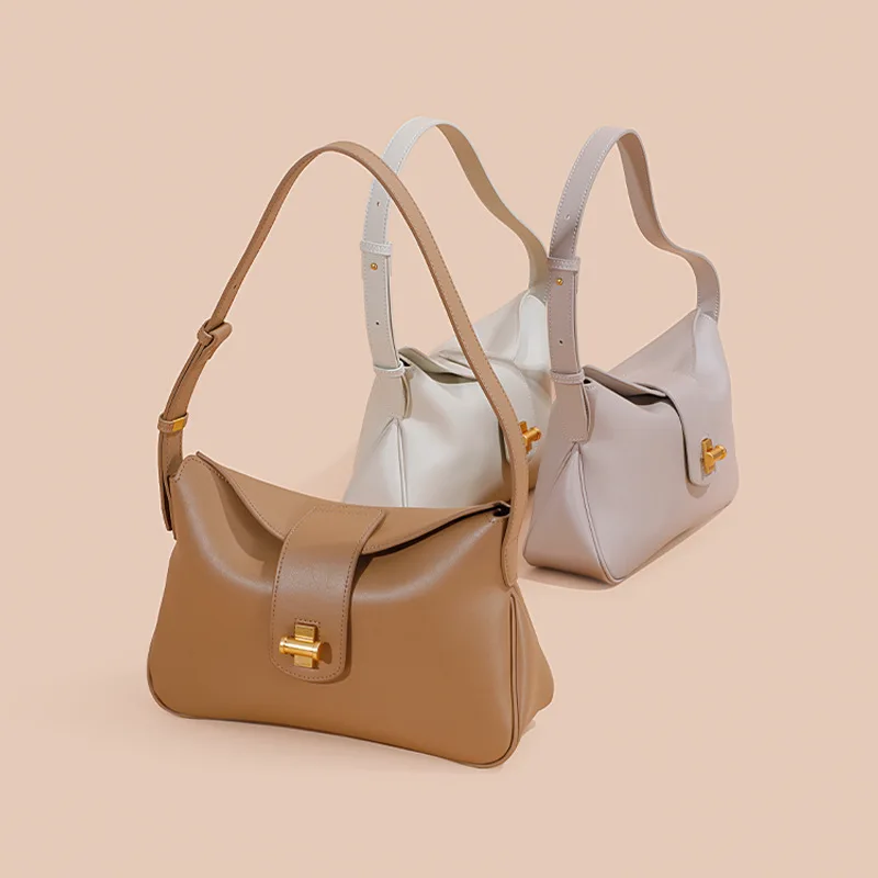 Jonlily Women Borsa a tracolla in vera pelle borsa da donna Totes borsa a tracolla Casual elegante borsa da giorno piccola-KG1245