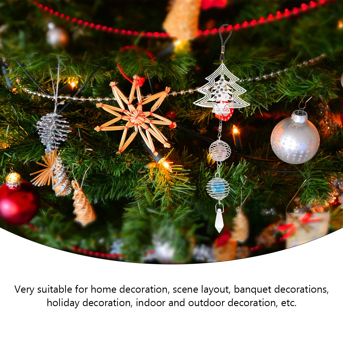 

1Pcs Elegant Metal Wind Chime for Indoor Outdoor Use Rotating Pendant with Pleasant Sound Home Office Garden Decoration Gift