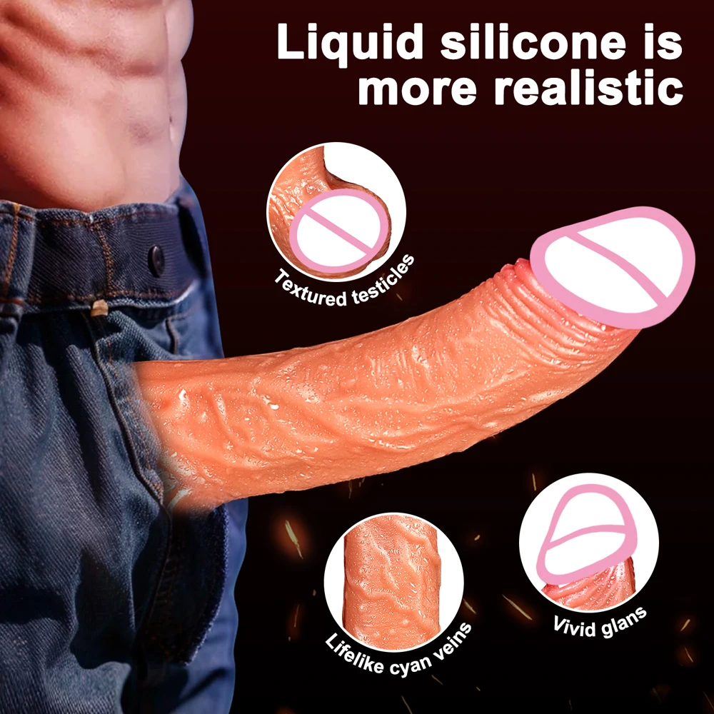 APP Realistischer Dildo Penis Teleskop Vibrator Weibliche Vagina Stimulator Gefälschte Dick Großen Penis Masturbation für Frauen Erwachsene Sex Spielzeug