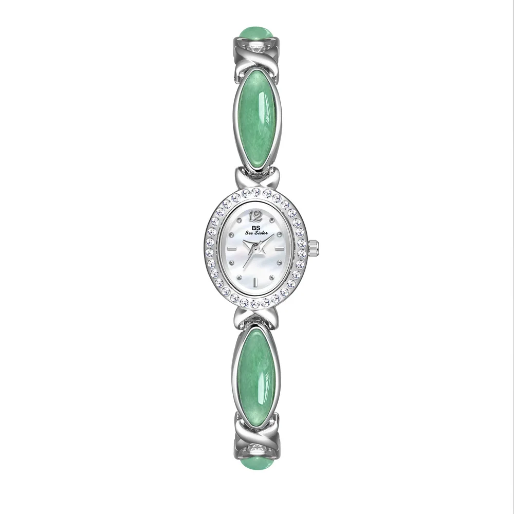 Nuovo orologio da donna Bracciale in pietra naturale occhio di tigre Meilad Catena medio antica Orologio da polso al quarzo moda donna impermeabile regalo