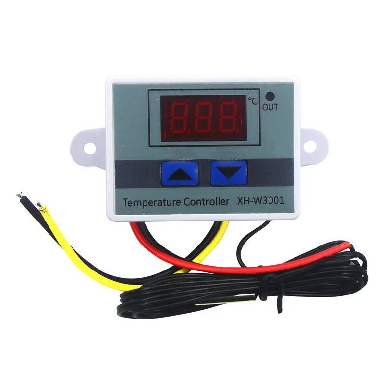 BNVN-8Pcs 220V Ac Digital Led Temperature Controller Xh-W3001 For Incubator Cooling Heating Switch Thermostat Ntc Sensor