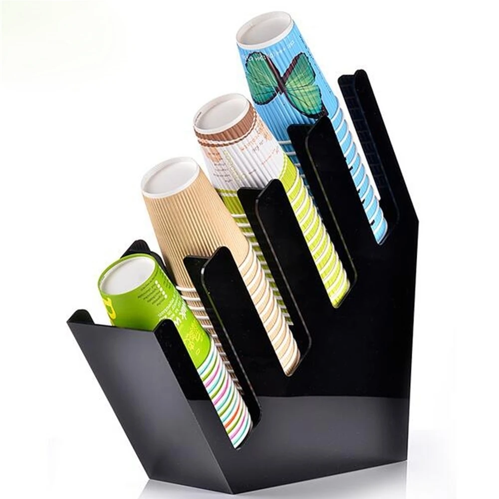 Sucker Straw Spoon Paper Cup Tissue Collection Holder Container Bar Store Shop Cashier Counter Desk Shelf Rack