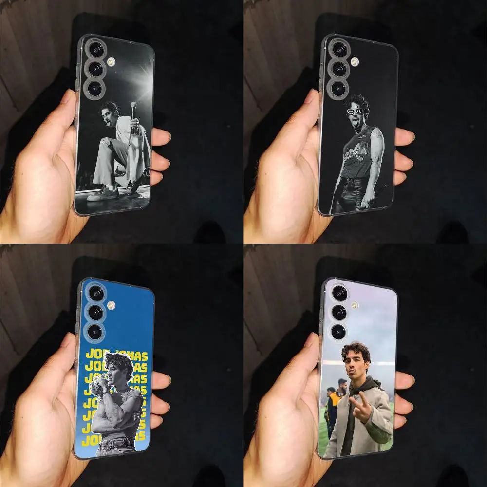 

Singer J-Joe Jonas Phone Case For Samsung S24,30,21,22,23,20 FE,lite,PIus,Ultra,5G,Note,9,10 Transparent Cover