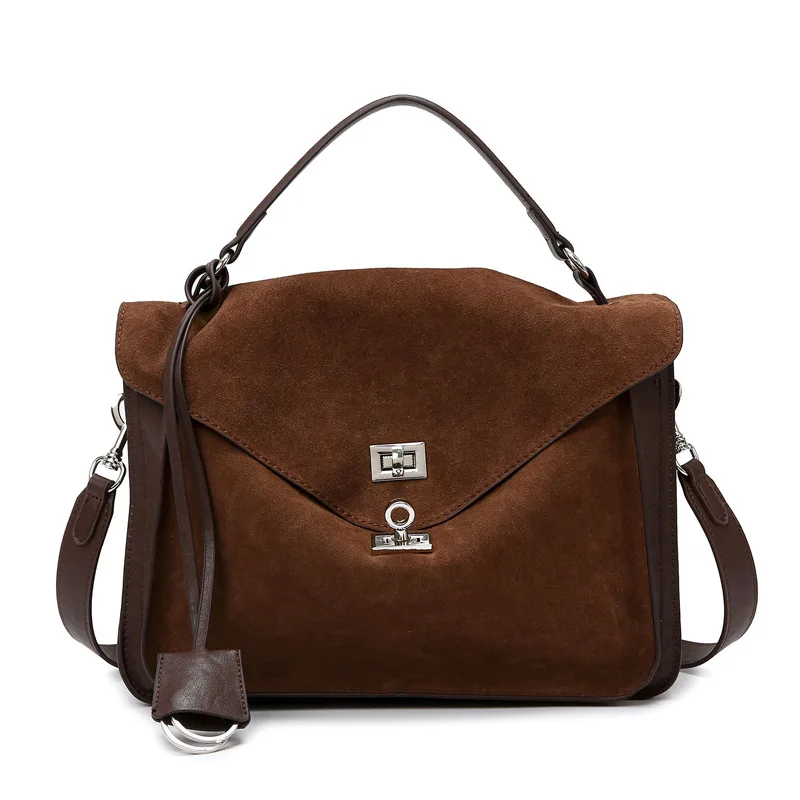 

2025 плечо, осенне-зимняя сумка-мессенджер из матовой кожи премиум-класса, модная универсальная сумка-мессенджер из мягкой кожи