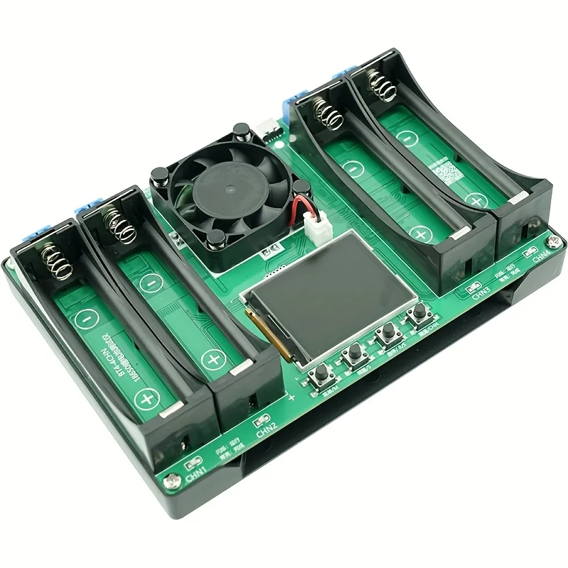 4 Channel CD Display 18650 Lithium Battery Capacity Tester MAh MWh Digital Battery Power Detector Module Type-C Port Upgraded Ve