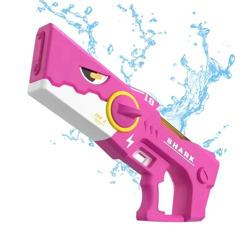 Shark Electric Water Gun for Kids High Pressure Automatic Absorbs Water Spray Guns Children Summer Outdoor Party Beach Pool Toys