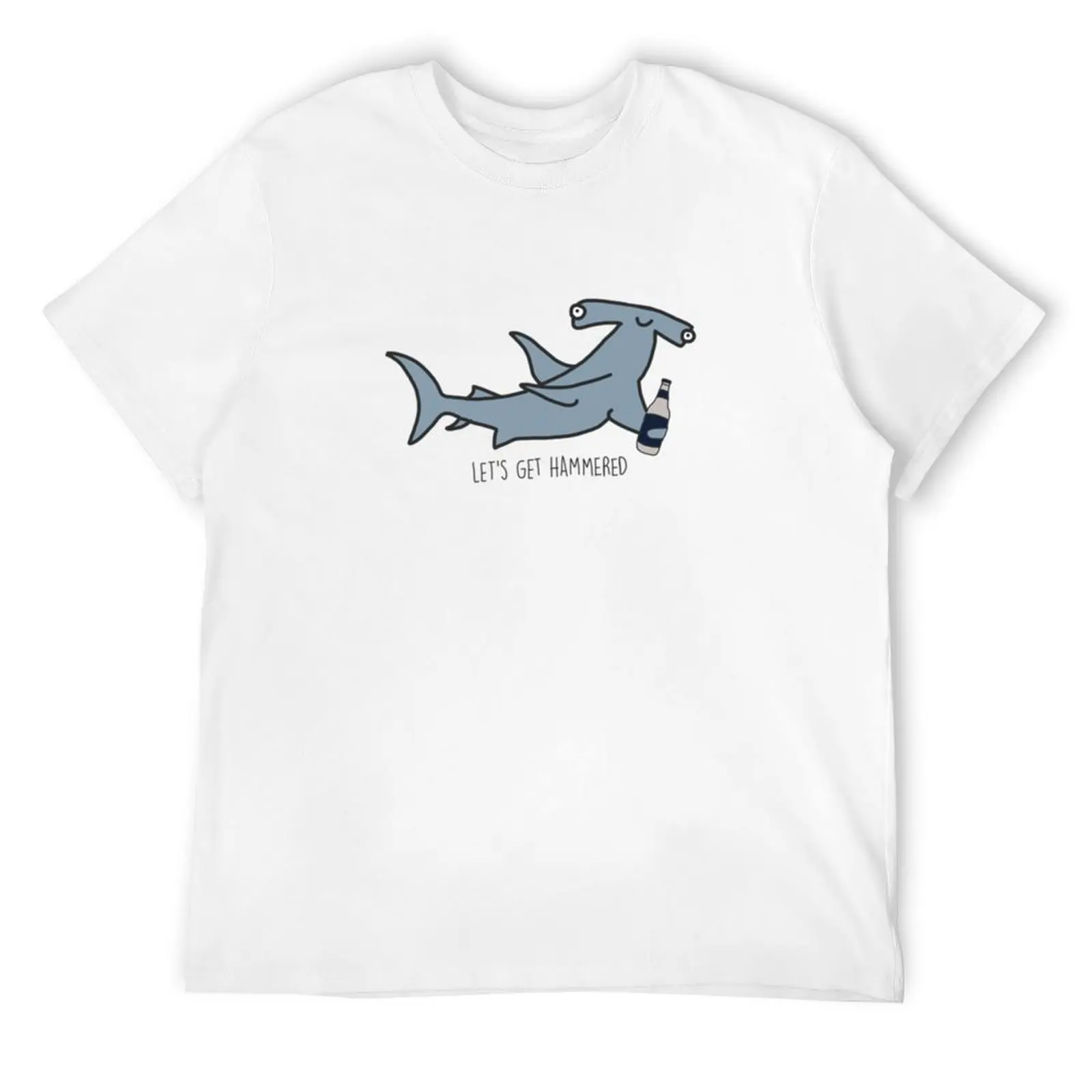 lets get hammered hammerhead shark T-Shirt T-Shirt cheap stuff anime clothes tops oversized mens graphic t-shirts pack