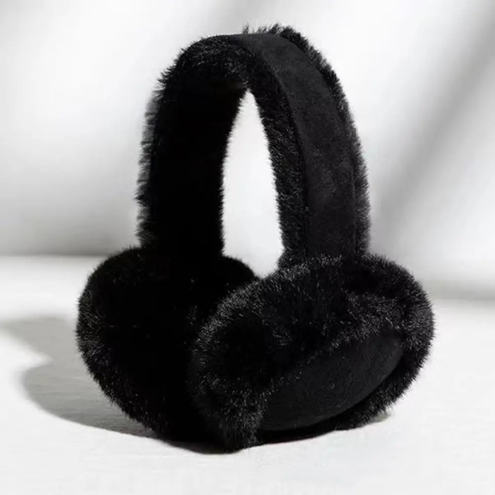 

Solid Color Soft Plush Ear Warmer Winter Warm Earmuffs Fashion Ear Cover Outdoor Cold Ear Muffs Folding Earflap