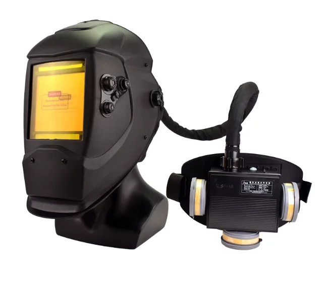 For TIG MIG Arc Welder Auto Darkening Welding Helmet With Powered Air Purifying
