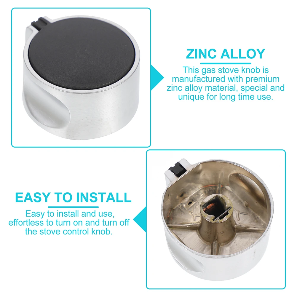 

2pcs Gas Replacement Cooker Control Knobs Smooth Surface Easy Install For Universal Stove Knob Kitchen Stove Accessories