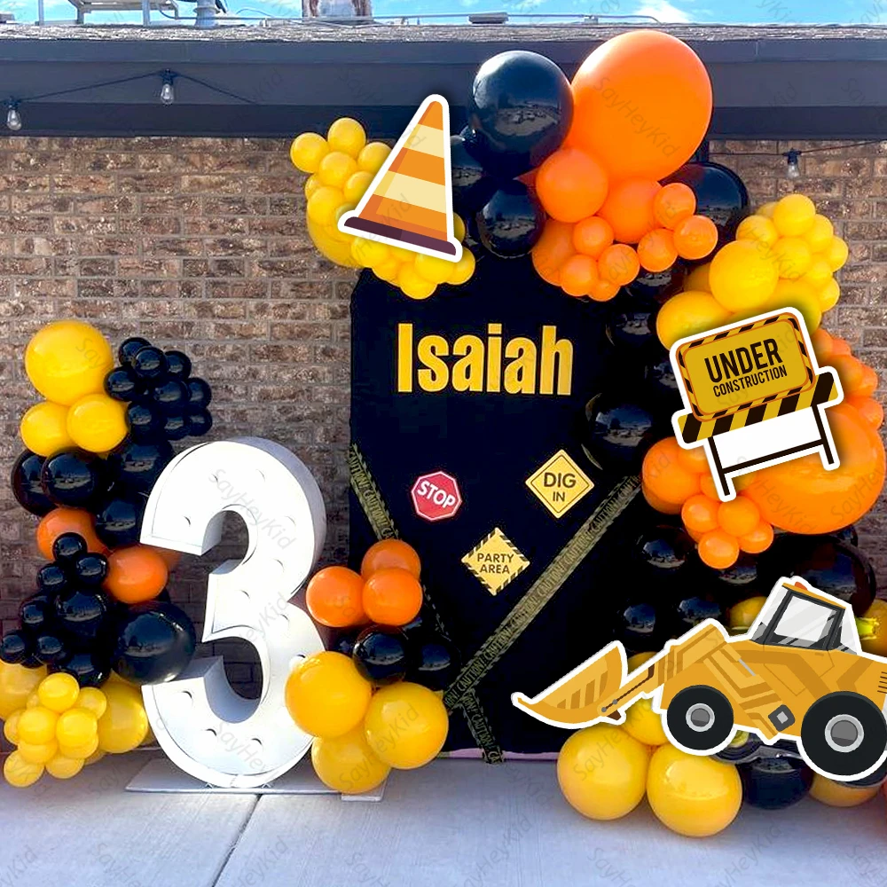 Kit Anniversaire Chantier 3 Ans, Construction De Ballon Chantier Pour Kit Anniversaire Chantier 3 Ans, Construction De Ballon Chantier Pour