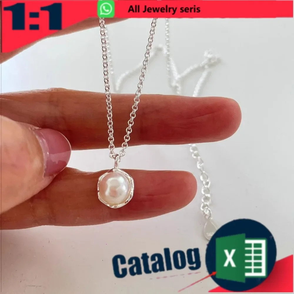 

2025 Freshwater Pearl Necklace Women, Simple and Versatile Niche Design Collarbone Chain for Women