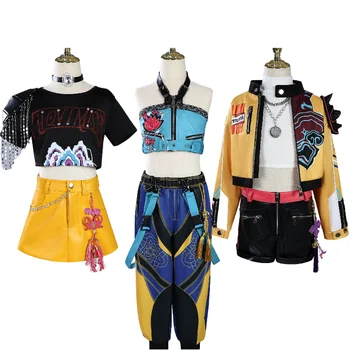 Costume De Cosplay Anime K-pop Rumi Zoey Huntrix, Uniforme De