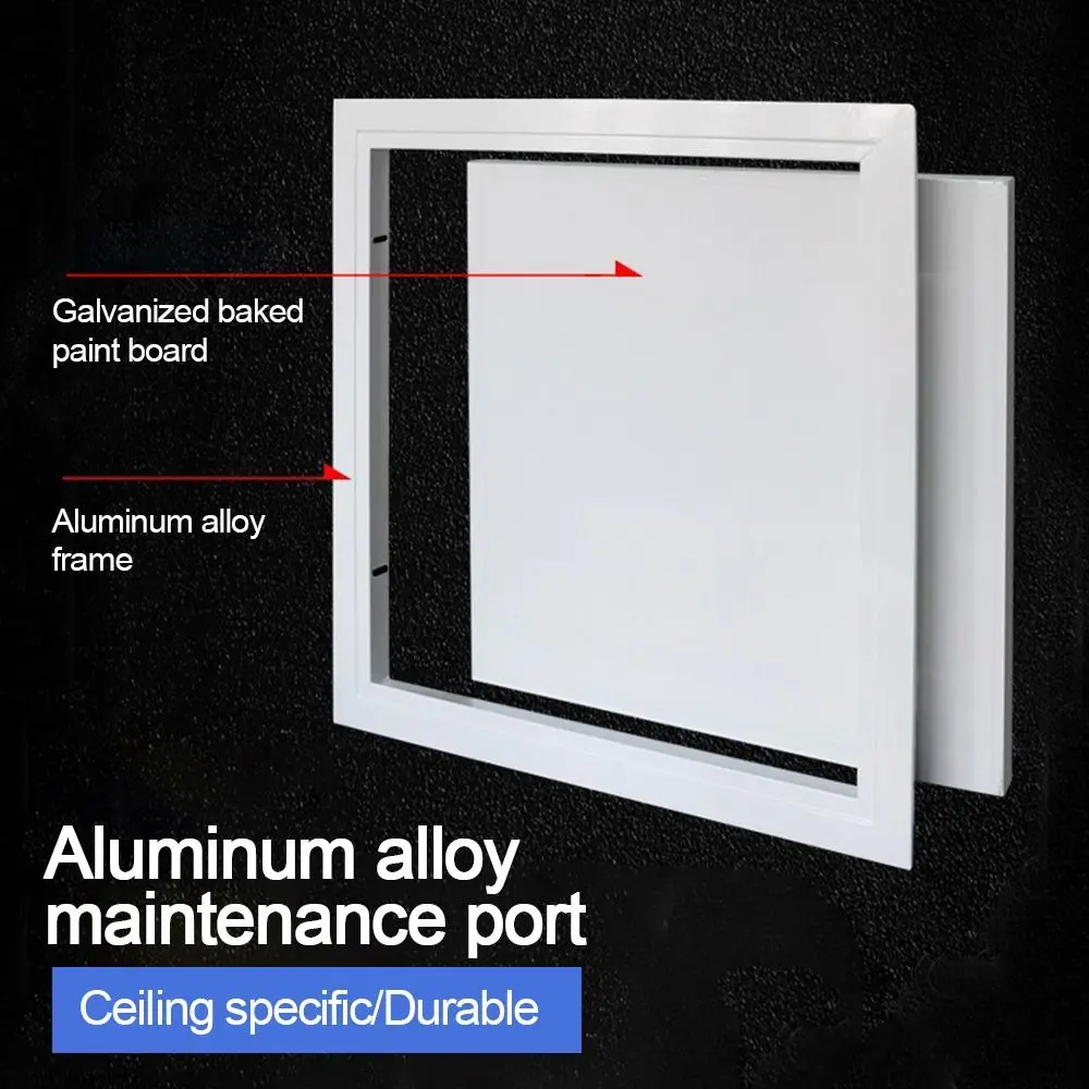 Aluminum Alloy Access Panel Easy-Snap Removable Wall Ceiling Hole Cover Inspection Port Opening Flush Inspection Hole Universal