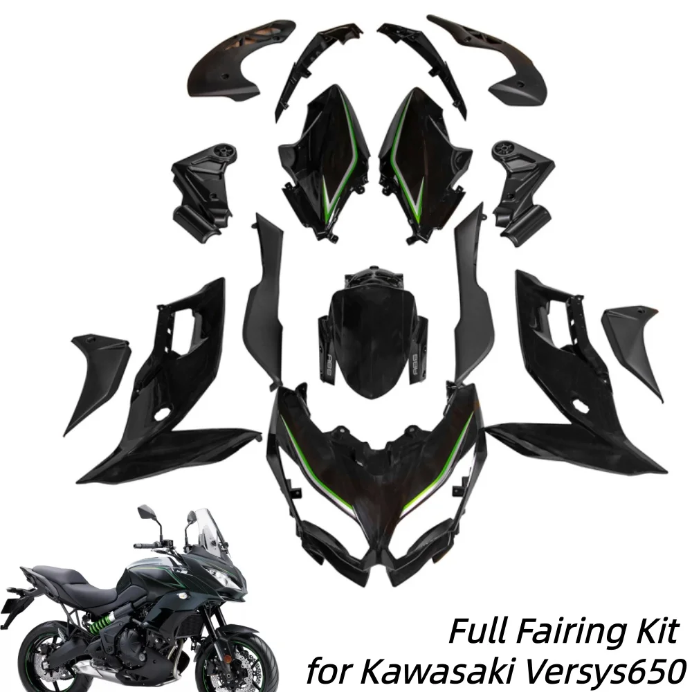 

Motorcycle Bodywork Full Fairing Kit Cover for Kawasaki Versys 650 2015-2021 2017 2019 ABS Plastic Complete Fairings Panel Cowl