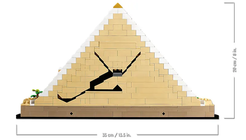 With Original Box Classic The Great Pyramid of Giza Model Building Block Set Compatible 21058 Christmas And Birthday Gifts