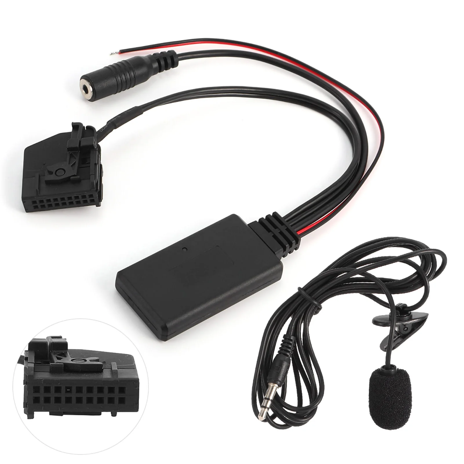 18Pin Bluetooth AUX Cable Adapter Car Microphone Fit for  Comand 2.0 W211 W208 W168 W203 Microphone Harness Bluetooth Cable