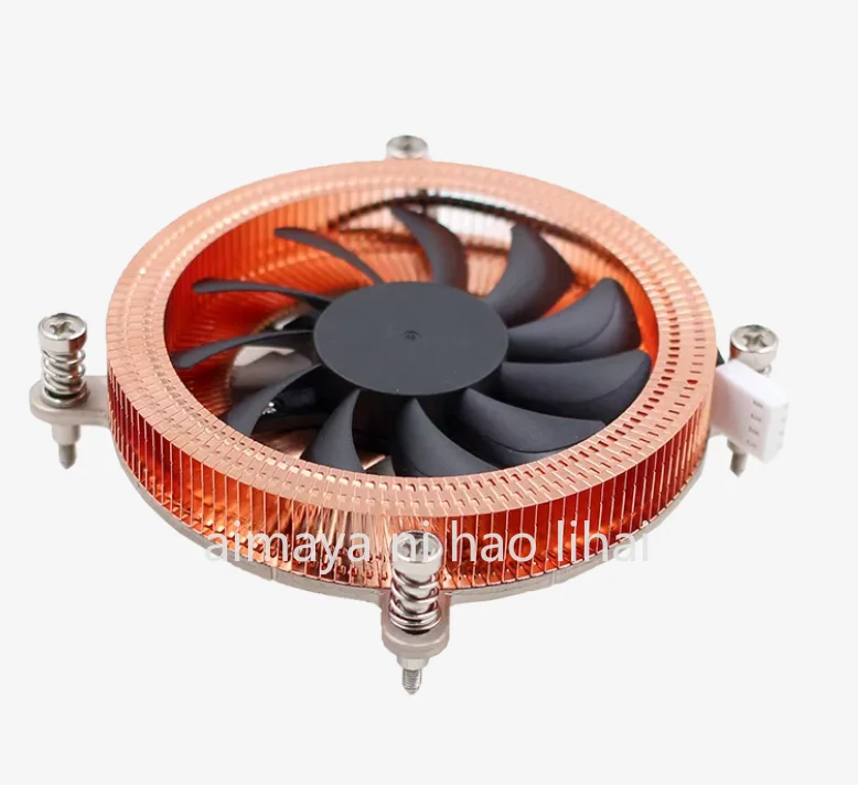 All-in-one computer, desktop computer CPU down-pressing, ultra-thin 1U pure copper heat pipe silent radiator fan
