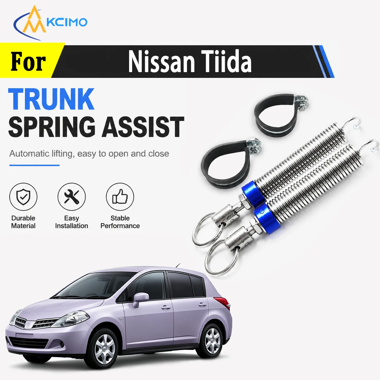 High Quality Metal Trunk Spring For Nissan Tiida Reliable, Quick Install Safe Reliable Performance No Tools Required