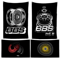 3x5 Ft BBS Sport Flag Racing Car Flag poliestere stampa digitale Banner per Garage Wall Out Door decorazione con occhielli in ottone