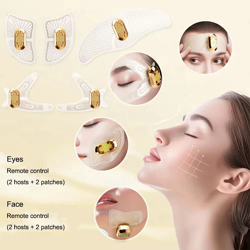EMS Facial Massage Skin Tightening Microcurrent Muscle Stimulator Relieve Fatigue Facial Lifting Eye Face Beauty Care Tool
