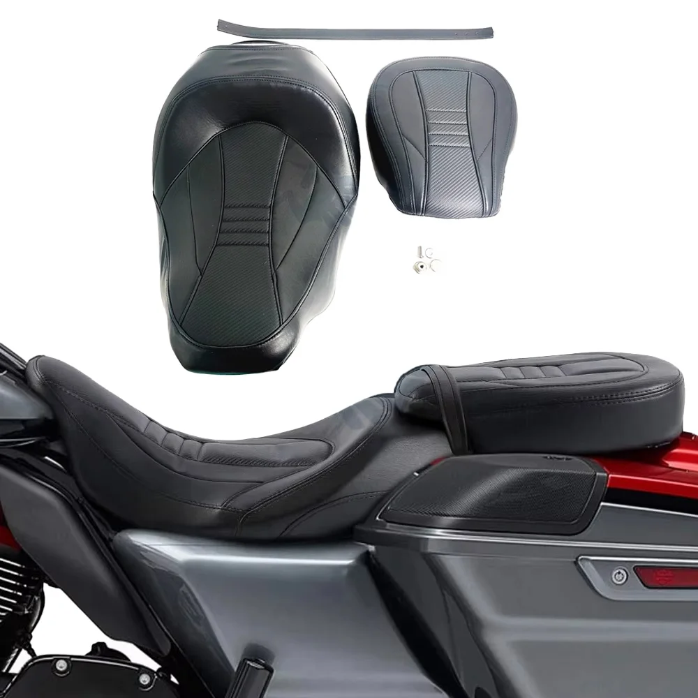 

09-21 Touring Front Driver Rider Rear Passenger Seat For Harley Davidson Electra Road King Street Glide CVO Motorcycle Cushion