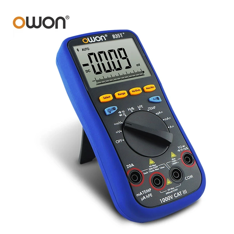 

Original Owon B35T+ Digital Multimeter True-rms Auto Range BT Voltmeter Current Voltage Ammeter Ohmmeter Tester Multimetro