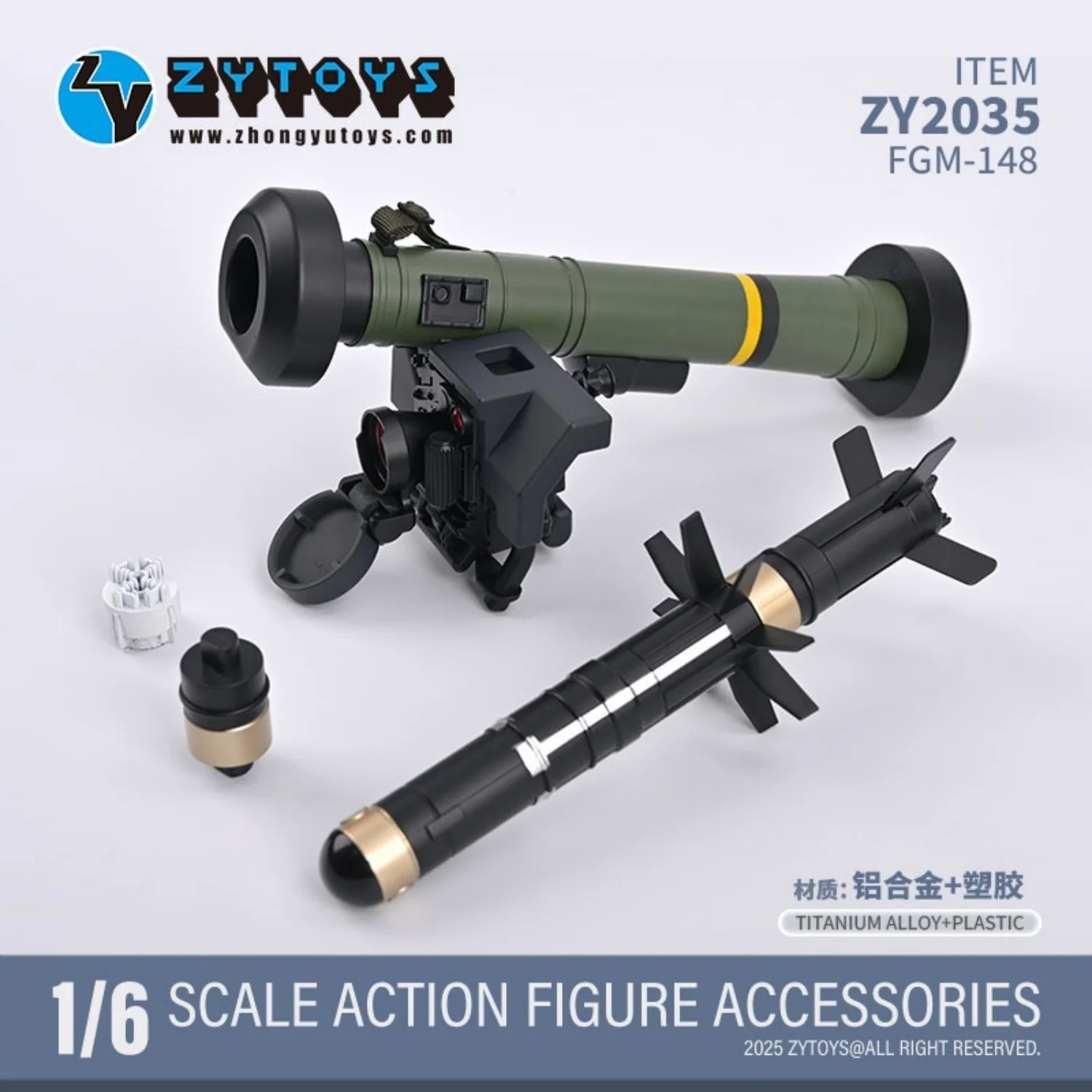 

1/6 ZY2035 FGM-148 Пластиковая модель ракетки Javelin против самолета