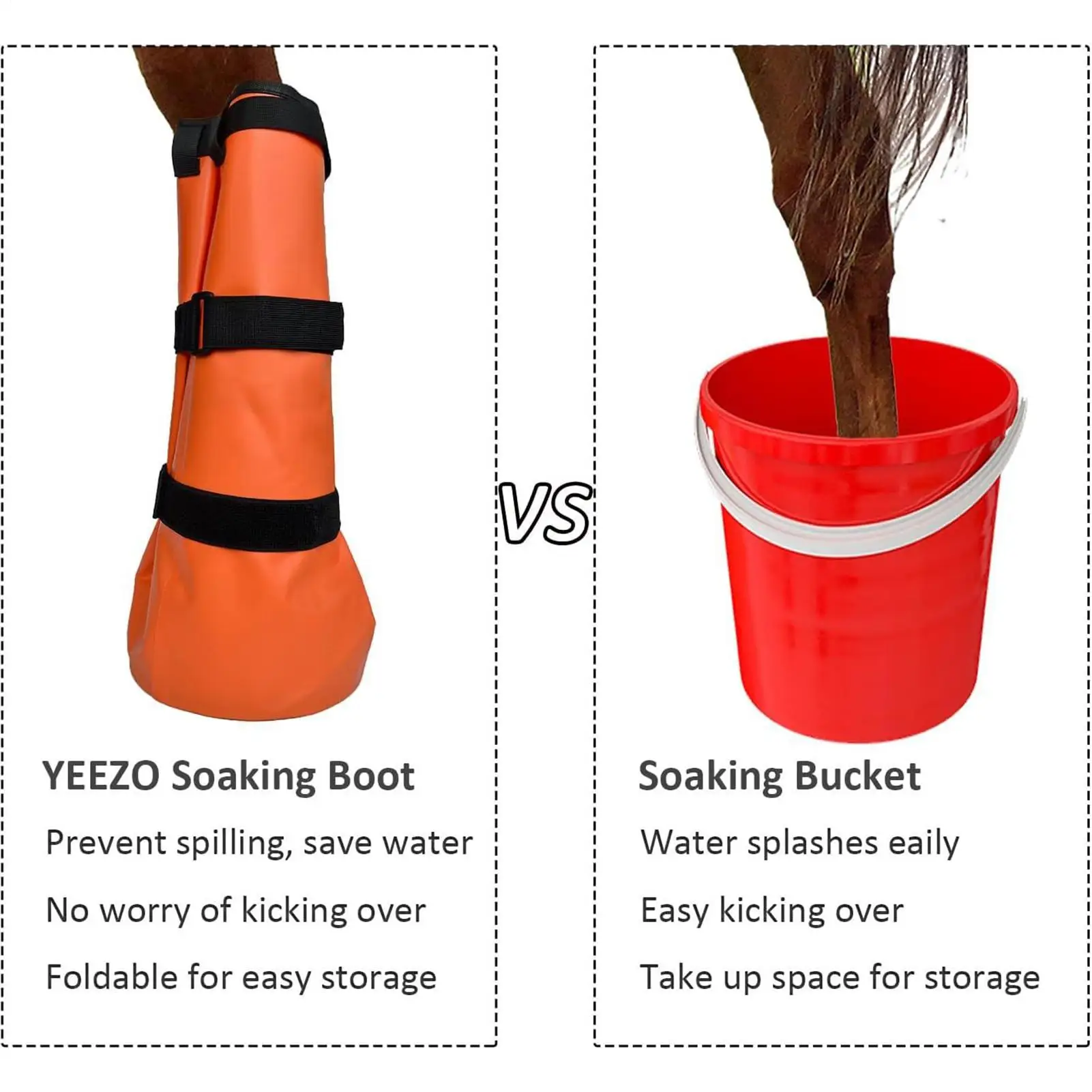 Horse Soaking Boot Hooves Relief Soaker Bag Multifunctional Hoof Soaking Bag For Stable Field Training Outdoor Racing Outing