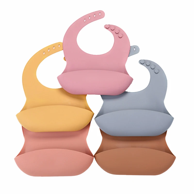 

Waterproof Baby Bibs BPA Free Silicone Bib Adjustable Saliva Dripping Bibs Soft Edible Silicone Saliva Towel Drooling Baby Scarf