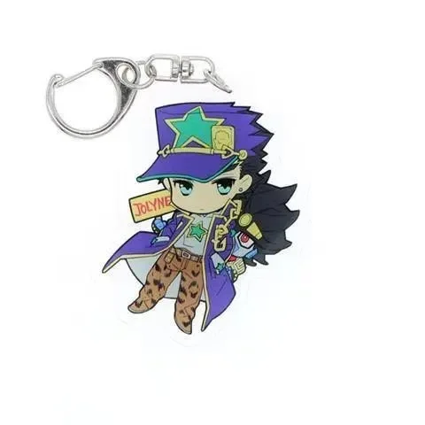 أنيمي الاكريليك ساندويتش تأثيري قلادة جوجو مغامرة رائعة جوفاء قطاع حامل Taigui المفاتيح