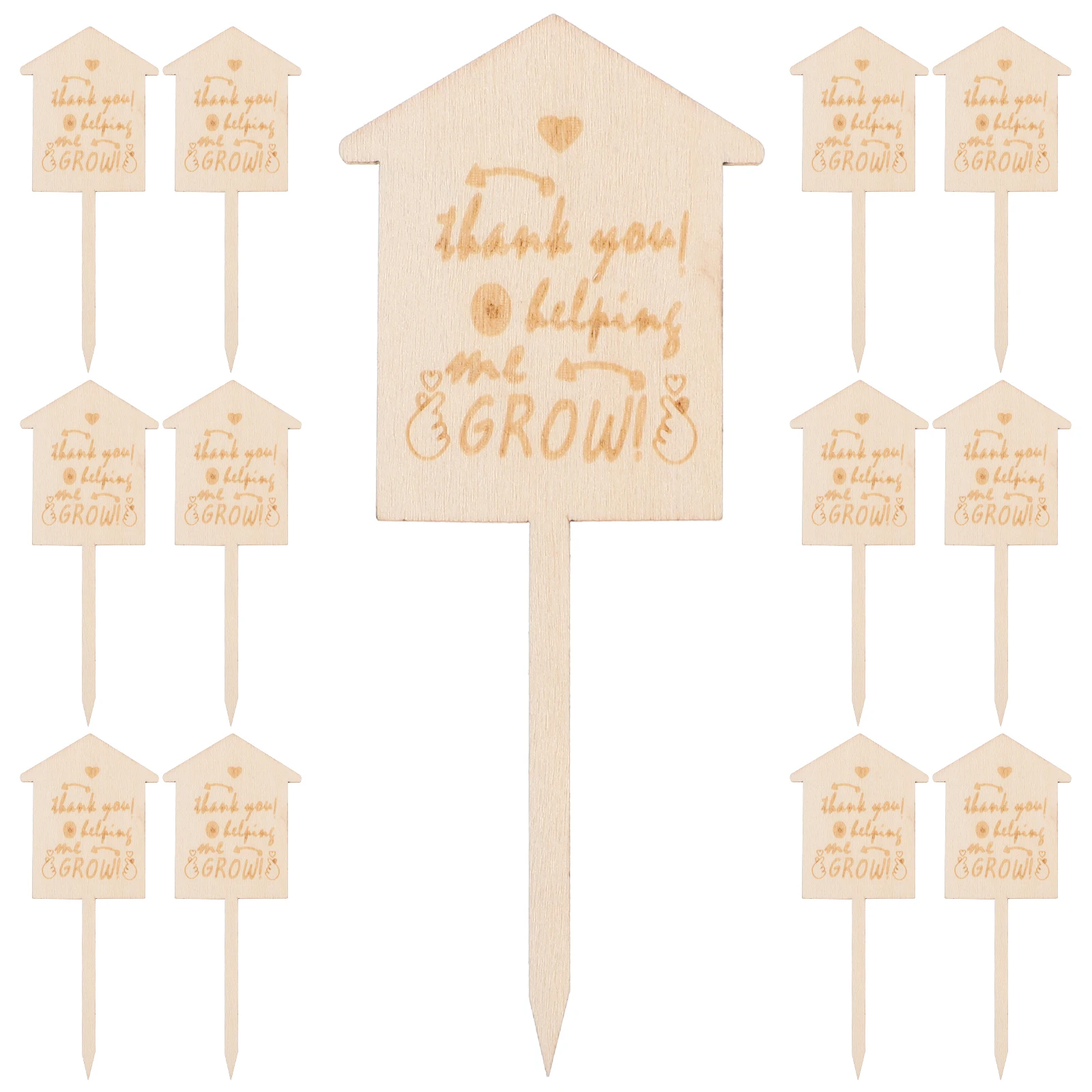 

25pcs Writable Bamboo Tags Wooden Garden Markers For Succulents Herbs Flowers Label Stakes Durable Outdoor Indoor Use Succulent