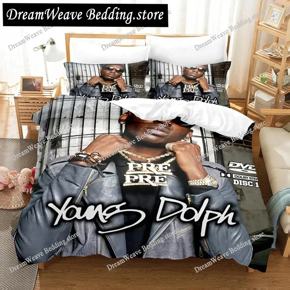 

Young Dolph Bedding Set Single Twin Full Queen King Size Bed Set Aldult Boys Bedroom Duvetcover Sets 3D Print Roupas De Cama