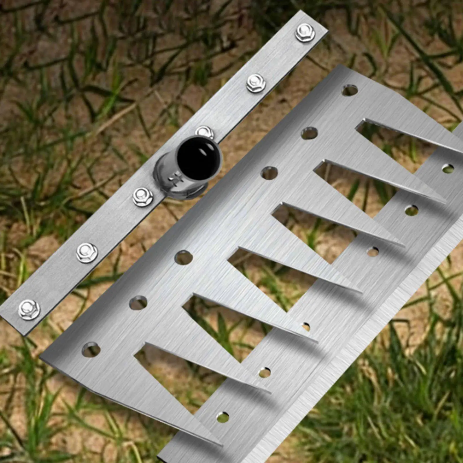 Detachable Weeding Rake Stainless Steel Garden Hoe Cultivator Tool for Gardeners and Agricultural Work