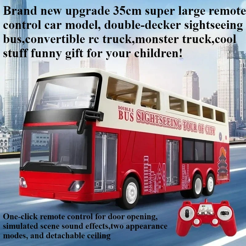 

Cool Stuff Toy Car Funny Gift-Remote Control Car,2-decker Sightseeing Bus,convertible Top Rc Truck,monster Truck,Toys for Kids