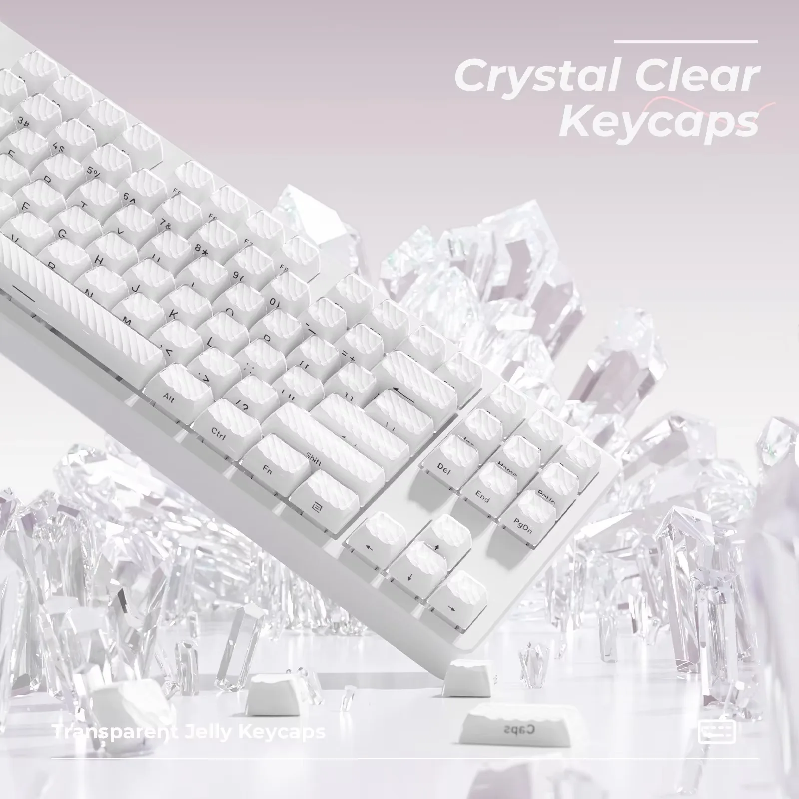 

Crystal Keycap Fit Cross Mechanical magnetic axis Keyboard 60wooting Mai from 68 Tarantula Mega Lion