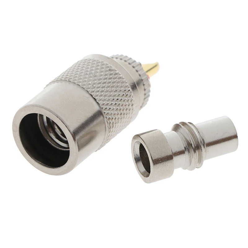 1 peça uhf pl259 plugue macho conector de acoplamento parafusado rf uhf coaxial macho pl259 plugue crimpagem rg8u RG58-3 4.5*1.5cm