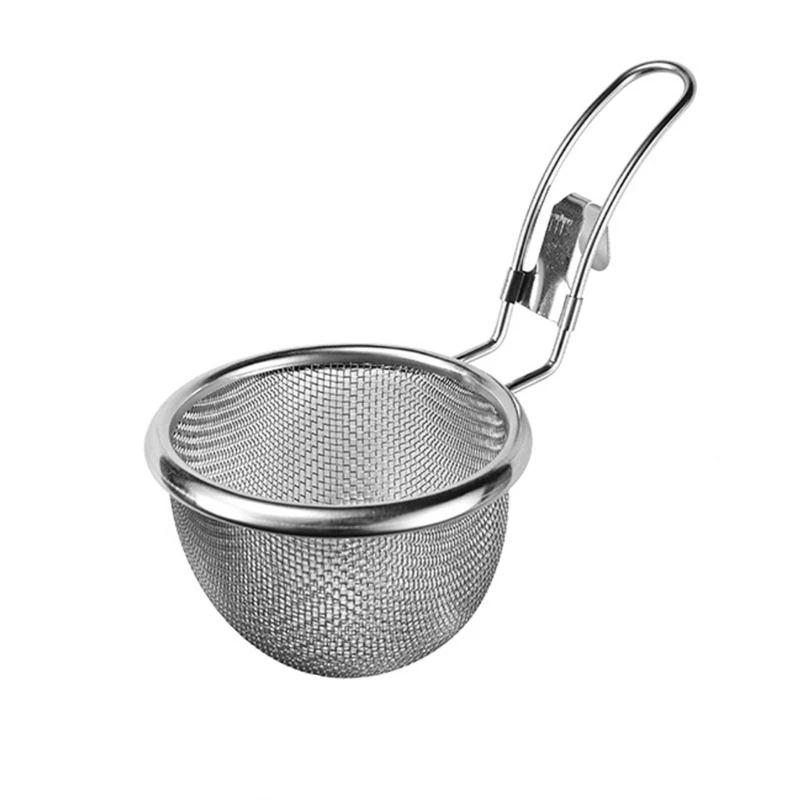 M4YC Stainless Steel Skimmer Fine Mesh Filter Hanging Edges Design Colander For Kitchen Cooking Oil Soup Filtering