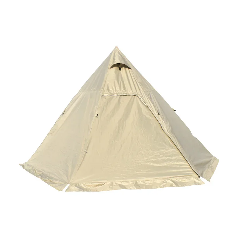 Outdoor camping sun and rain proof Indian tent3-4 Person Camping for Adults luxurious pyramid tent