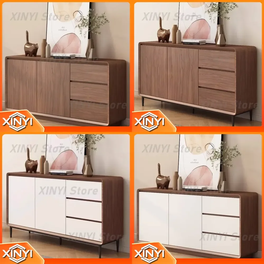 Drawers Oak Living Room Cabinets Display Brown Solid Wood for Hotel Living Room Modern Luxury Furniture for Home Decor