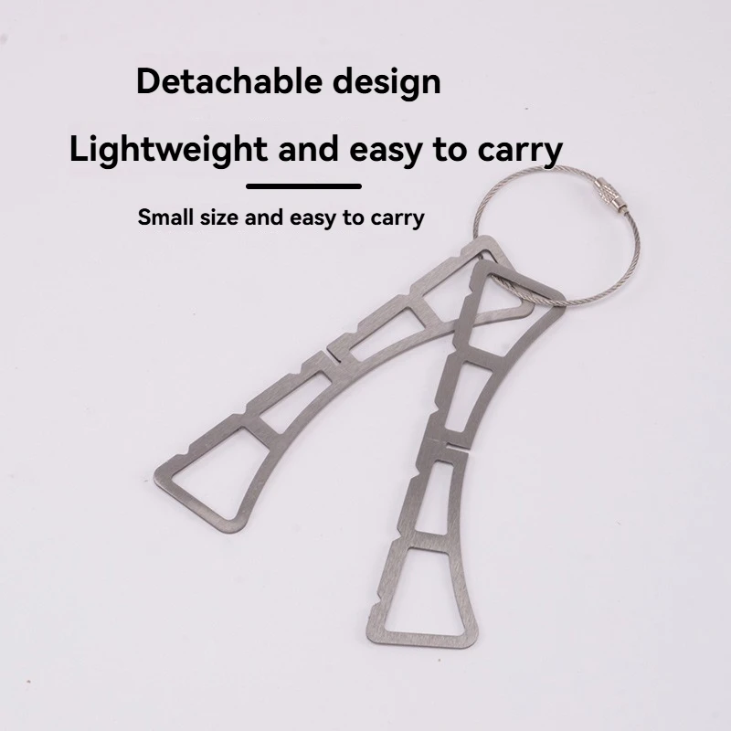 SDK outdoor gas stove bracket MSR stainless steel cross bracket folding bracket cooking rack heat insulation pad portable - view 3