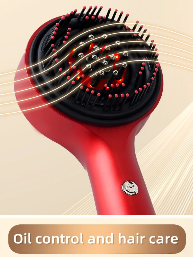 Women’s Hair Growth Comb Red Light Therapy Scalp Detection Massager Electric Hairstyling Equipment for Hair Loss Thinning