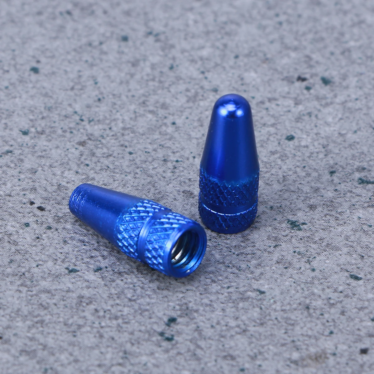 

6 Pcs Valve Cover Cap Bike Air Caps French Flat Orange Stem for Blue Covers Tire