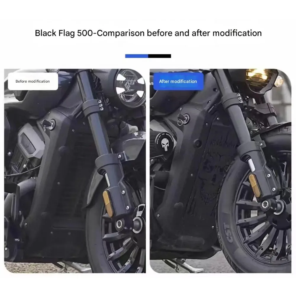 For Benda Black Flag 500 BD500 Motorcycle Radiator Guard Grille Protector Water Tank Net Cover Accesorios Moto Radiador Parts