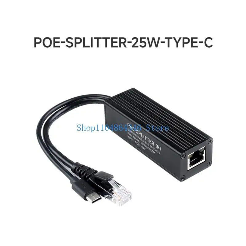 5asd Công nghiệp 10/100/1000Mbps Ethernet POE Splitter, Bộ điều hợp POE Ethernet đầu ra 5V 5A cho các thiết bị kết nối mạng