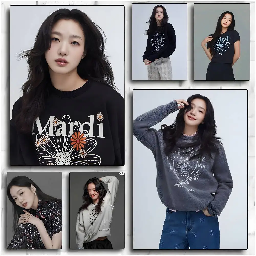 Kim Go-Eun Actress Poster Painting Poster With Prints Home bedroom living room decoration gift