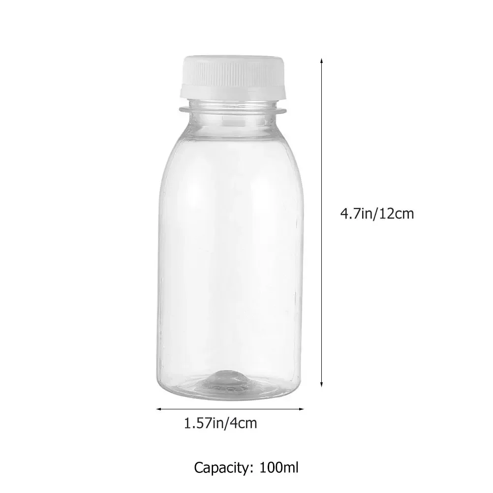 6pcs Milk Bottles Small Juice Leakproof Milk Portable Beverage Water Sealing Juice Ginger shot