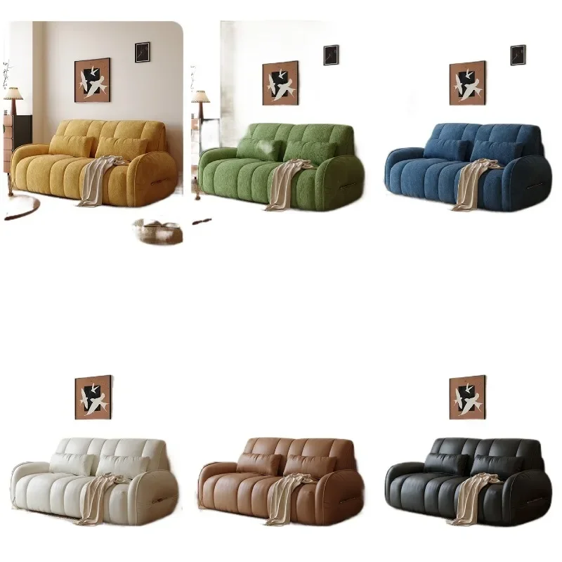 Home electric retractable sofa, reclining and sleeping multi-functional new small apartment folding, sofa bed